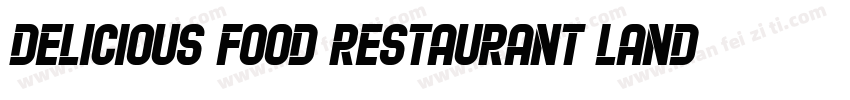 Delicious food restaurant landing p字体转换
